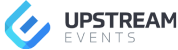 Upstream events logo